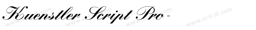 Kuenstler Script Pro字体转换 Kuenstler Script Pro字体转换
